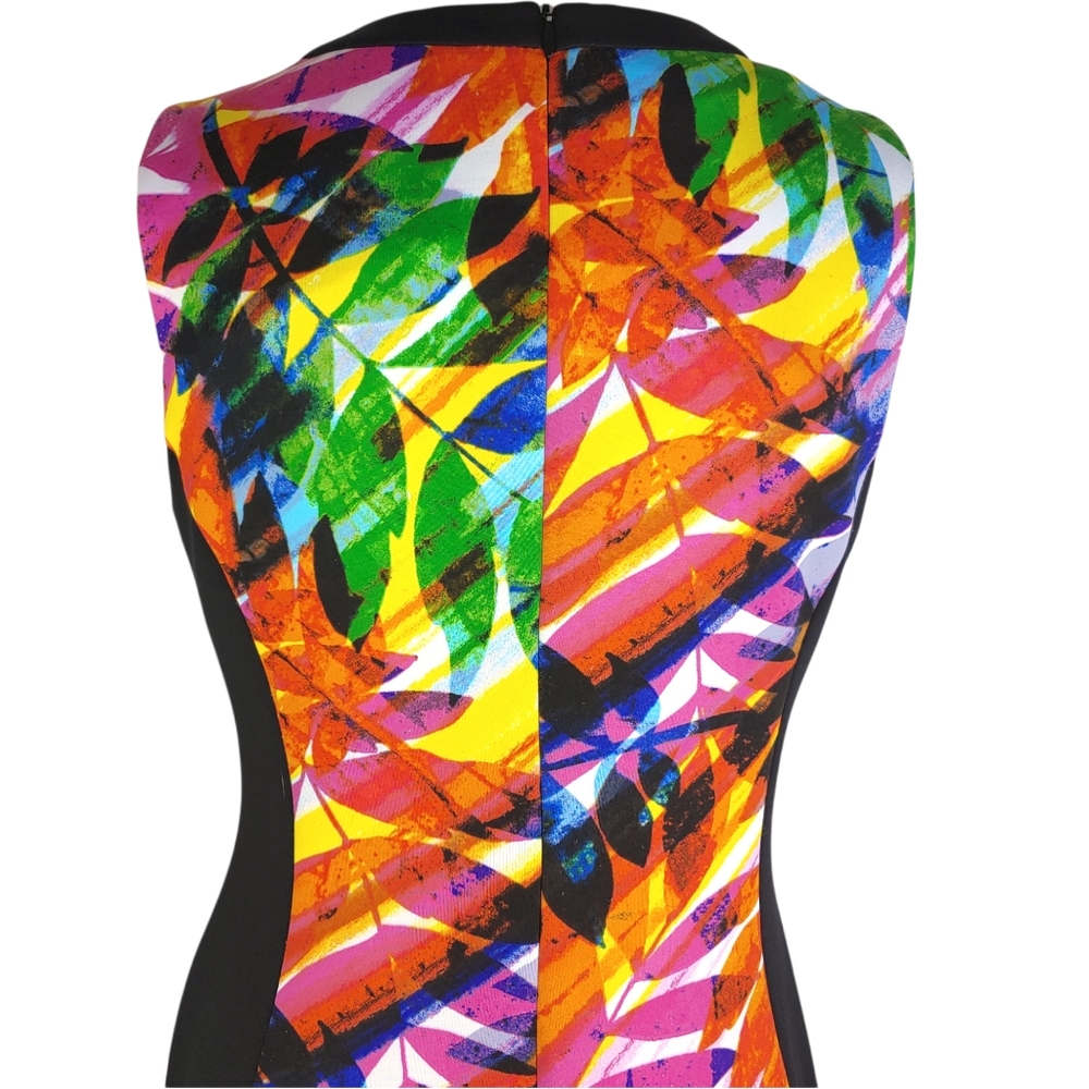 London Style Collection Colorblock Dress Sz 6 - Picture 8 of 8